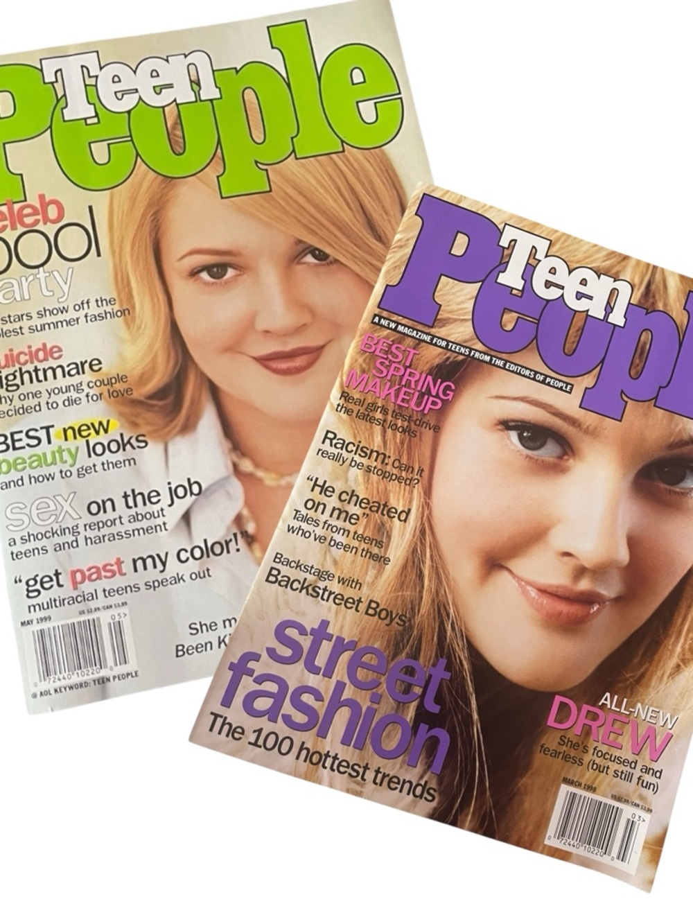 Teen People Drew Barrymore Magazines Lot 90s Reese Witherspoon Got Milk? Ads Y2K
